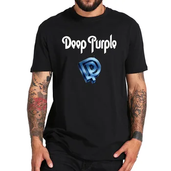 Deep Purple Camiseta del Cabezal de la Máquina de Humo de La Canción En el Agua de la Camiseta de la Banda de Rock inglés de la UE Tamaño de Algodón Suave Camisetas