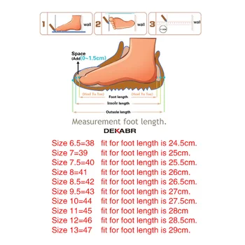 DEKABR Marca Nuevas Sandalias de Cuero de los Hombres Romano Sandalias de Playa de Verano de los Hombres Casual Zapatos Sandalias de Moda Masculina al aire libre Zapatillas