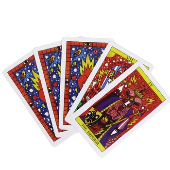 Del fuego cartas del tarot juego, 78 jugando a las cartas, la fortuna de orientación misterioso juego de viaje parte de la familia de juegos de mesa de regalos