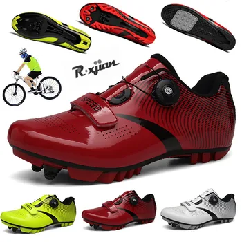 Deportes al aire libre de la bicicleta de carretera de ciclismo zapatos de los Hombres de MTB de la bicicleta, zapatos ultra luz de auto-bloqueo profesional transpirable zapatos de carreras