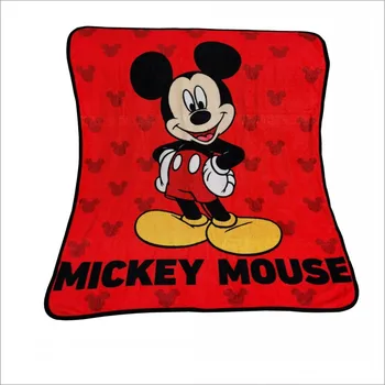 Dibujos animados de Disney de Mickey y Minnie Mouse Manta de Franela Tirar Mantas de Sofá 100x130cm Cuerpo Cubierta para Niñas y Niños, Cuna de Bebés