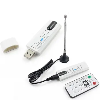 Digital DVB-T2 DVB-T, DVB-C 2.0 USB de TV Stick Receptor de HDTV para Windows PC Portátil con Antena Remota FM DAB SDR HD USB Dongle