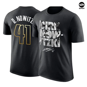 Dirk Nowitzki se Retiró Conmemorativa T-Shirt de manga corta de algodón de los deportes de baloncesto t-shirt para hombres dpoy marca