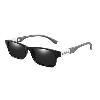 Diseño de la marca de Gafas de sol Polarizadas Hombres de Conducción Gafas de Sol de la Vendimia de la Plaza de las Gafas de sol UV400 Tonos Gafas de Oculos de sol hombre
