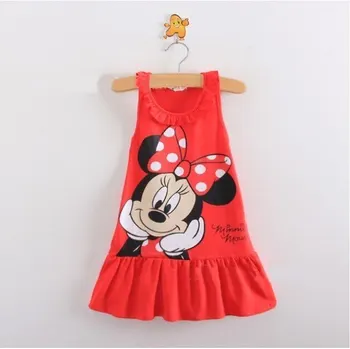 Disney Congelado Vestido de Cenicienta 2019 Nueva Ropa para Niños Minnie Punto Vestido de los Niños Tutu de la Princesa de los Niños Vestido Casual de las Niñas