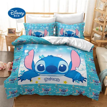 Disney Lilo & Stitch juego de Cama de los Niños Edredones Fundas de almohada de dibujos animados de cama conjunto de Edredón de Cama Conjuntos de ropa de cama ropa de cama