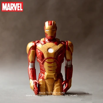 Disney Marvel Iron Man de media longitud de 19 cm Figura de Acción de la Postura de la Modelo Animado de la Decoración de la Colección de Figurilla de Juguetes modelo para los niños