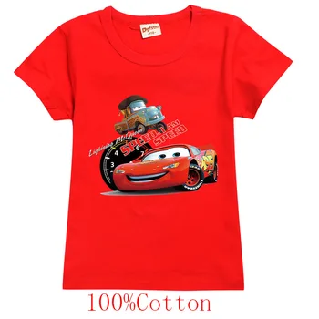 Disney Verano de la Impresión 3D de la Camiseta para Niñas Niños Adolescentes McQueen Cars camiseta de los Niños de los Niños de Manga Corta de Anime Camiseta Camiseta Tops de Regalo