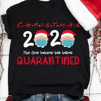 Divertido 2020 Navidad T-Shirt De Navidad De Los Amigos De La Camisa De Elf Grinch Kevin Clark Griswold Camiseta Humor Grinch Santa Claus Tees