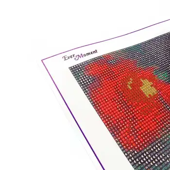 DIY diamante de la pintura de la plaza del diamante bordado de flores fresas patrón de imagen de diamantes de imitación de la decoración del hogar ASF395