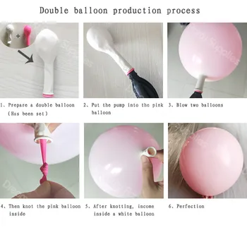 DIY Duplicado Crema de Melocotón Albaricoque Globos Garland Retro Rosa Ballon Kit Rosa de Oro Globos de Cumpleaños de la Boda de la Ducha del Bebé Parte de la Decoración
