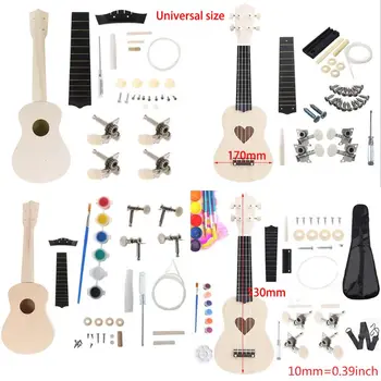 DIY Ukelele Hacer Su Propio Ukelele Hawaii Ukelele Kit de Instrumentos Musicales Accesorios Perfectos Para cualquier persona de Última Tecnología