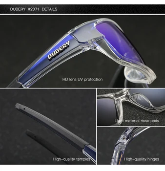 DUBERY el Diseño de la Marca de los Hombres de Gafas Polarizadas Negro Conductor de Gafas de sol UV400 Tonos Retro de la Moda de Sol de Cristal Para Hombres Modelo 620