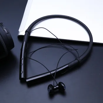 EARDECO Binaural Estéreo de banda para el cuello Auriculares Bluetooth Auriculares Inalámbricos Impermeable Auricular En el Oído Magnético Auriculares para Teléfono