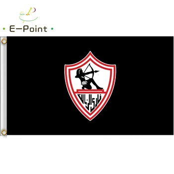 Egipto Club de Fútbol Zamalek SC Bandera 2*3 pies (60*90 cm) de 3 pies*5 pies (90*150cm) Tamaño de la Navidad Decoraciones para el Hogar banderín de Regalos