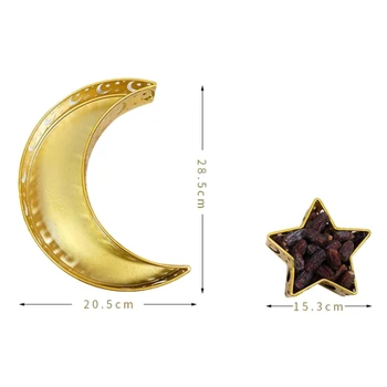 Eid Mubarak Luna Estrella Bandeja De Servir Vajilla De Mesa De Postres Alimentos Contenedor De Almacenamiento De Ramadán Musulmán Partido Islámico