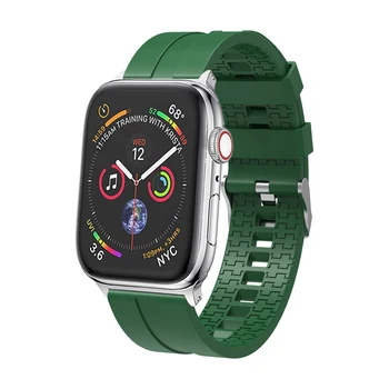 El deporte de la correa de silicona para apple watch de 5 bandas, 44 mm 40 mm Accesorios de la correa de la pulsera de la correa de reloj iwatch serie 5 4 3 2 44 42 40 38 mm
