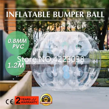 El Envío libre de Burbujas de Aire en el Fútbol de Zorb de la Bola de 0.8 mm PVC de 1,5 M de Aire de la Bola de Parachoques Adulto Inflable de la Burbuja del Fútbol