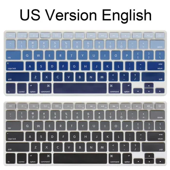 El inglés NOS Introduzca la funda del teclado para Mediados de 2009-Mediados de MacBook Pro de 13 a 15 pulgadas Retina/CD ROM A1502 A1425 A1278 A1398 A1286