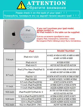 El Ipad 2 3 4 Blanco de Cuero de la PU de nuevo Caso Duro de Pintura al Óleo Chica de la Cubierta Protectora Para el año 2020 iPad Pro 11 12.9 10.5 7.9 pulgadas Mini 1 2 3