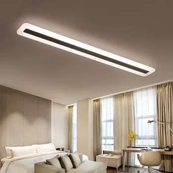 El minimalismo Rectángulo moderno techo de luz led para la sala de estar dormitorio cocina Blanca lámpara de techo lamparas de techo accesorios