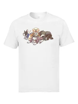El negro Pitbull Terrier Camiseta de Hamilton Musical de Broadway Y los Perros de los Hombres T Camisetas Divertidas Corgi Pug Perro de Moda de Camisetas de Chico