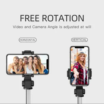 El nuevo Wireless Bluetooth Selfie Stick Trípode con Disparador Remoto Plegable Trípodes Monopies Universal para el IPhone y los Teléfonos Android