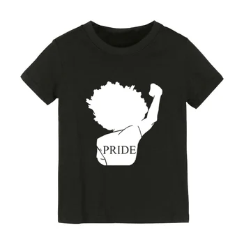 El orgullo negro de áfrica poder Imprimir camiseta de Niños Niño Niña camiseta de los Niños de Niño Ropa Divertida de la Calle Superior Tees CZ-138