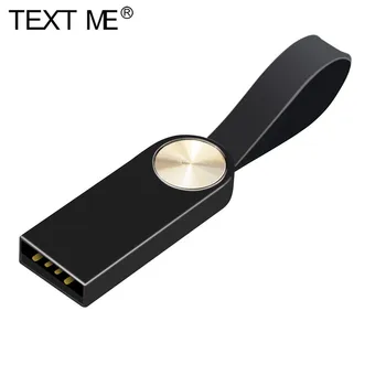El TEXTO ME USB 2.0 Flash Drive de disco flash, Pendrive de 16GB 8GB 4GBmemory stick de 32 gb 64 GB Flash USB Mini de metal de la tarjeta de Memoria