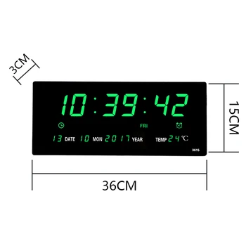 Electrónica Reloj de Pared Electrónicos, Calendario Perpetuo Digital LED Calendario Perpetuo Stand de Smart Calendario Perpetuo-1