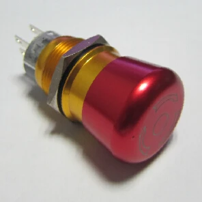 ELEWIND 19mm de emergencia interruptor de botón(PM192F-22TSB,CE,ROHS)
