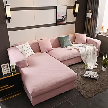 Elástico de la esquina fundas de sofá para la sala de estar ajustable en forma de L cojín de decoración 1/2/ 3/4 plazas protector de la cubierta de sofá