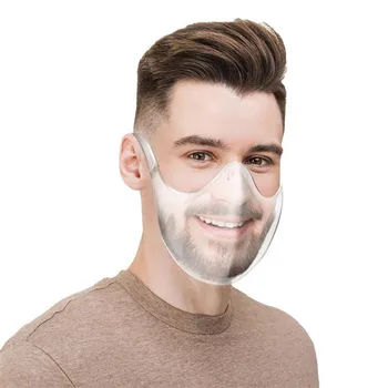 Entrega Rápida Mascarada Máscara 2020 Duradera Máscara De Protección Facial Combinar De Plástico Reutilizables Clara La Máscara De La Cara Vendaje