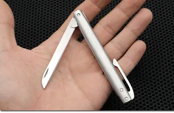 Envío gratis Afilado cuchillo de bolsillo plegable pequeño cuchillo al aire libre dec herramientas asa de Acero auto-defensa de camping portable herramienta de