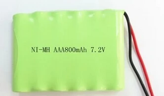 Envío gratis de NI-MH AAA 800mAh 7.2 V NI-MH Batería Recargable de baterías