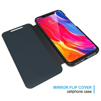 Espejo Caso De OPPO Realme 5 3 Pro Casos X Phone Proteger de Plástico de Cuero + Libro de Estilo Flip Cover Realme C3 C2 C11 Caso Duro