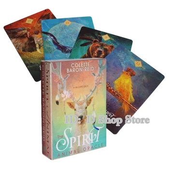 Espíritu animal oracle tarjetas de la Baraja del Tarot de inglés Leer el Destino de la junta de tarjeta de juego de D tienda Tienda 68pcs(104*74mm)