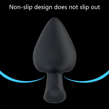 Estimulador de próstata Vibrador Juguetes Sexuales Para hombres Masajeador de Prostata Consolador Anal Tapones de Silicona Vibrador Inalámbrico Butt plug Vibración
