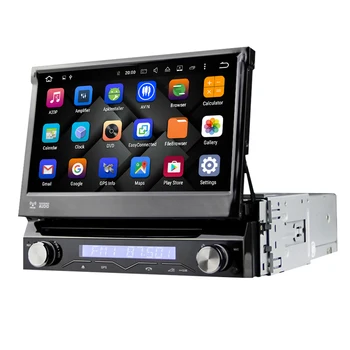 Eunavi Coche Reproductor Multimedia de DVD 1Din Android 10 Universal Para GPS de Navegación Estéreo de Radio WIFI MP3 4G de RAM 64G ROM de Audio DTA7851