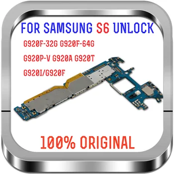 Europa la Versión de 32 gb Para Samsung Galaxy S6 Placa base G920F G920P G920V G920A G920T G920I Con los Chips de la Placa base