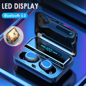 F9-5 Bluetooth 5.0 TWS Auricular Pantalla Digital Auriculares de Botón Táctil LED auriculares inalámbricos Verdadero Auriculares Estéreo de Auriculares