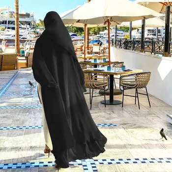 Falso Dos Piezas Abierto Abaya Kimono Dubai Kaftan Musulmán Cardigan Abayas Vestidos De Las Mujeres Casual Traje Femme Caftán Islam Ropa F2664