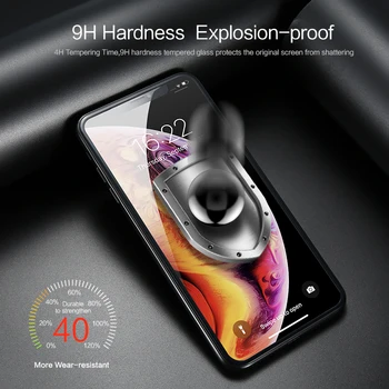 FLOVEME 5D Vidrio Templado para el iPhone 7 6 6 8 Plus Protector de Pantalla de Vidrio de Protección Para el iPhone X XS Max XR 6 7 Completa de la Película