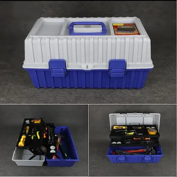 Fuerte y durable de Plástico caja de herramientas case para el Taladro Eléctrico Accesorios de la caja de herramientas de la herramienta de soporte de Almacenamiento Organizador Kit