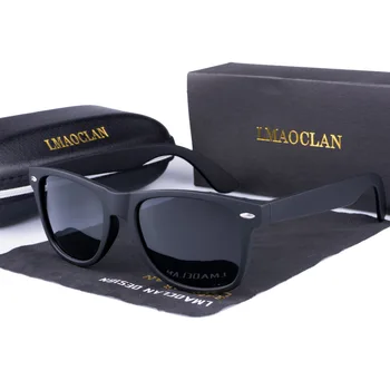 Gafas de sol de las Mujeres de los Hombres Polarizadas de Conducción Espejos Recubrimiento Retro de las Gafas de Macho Gafas de Sol UV400