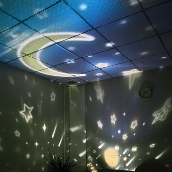 Galaxy Noche de Luz del Proyector De 360 Grados de Rotación de la Estrella del LED Lámpara de Noche para Niños de Luces Led Para el Dormitorio
