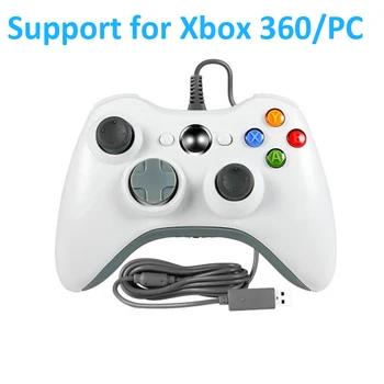 Gamepad De Xbox 360 con Cable Vibración del mando Gamepad Joystick Para XBOX 360 Controle Joystick De XBOX360 PC Controlador de Juego