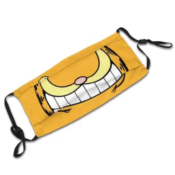 Garf Sonrisa de Bricolaje de Adultos a los Niños de la Máscara de Cara de Garfield Sonrisa Minimalista Divertido Boca de dibujos animados de la década de 2000 Lindo Gato Naranja de la Máscara de la Máscara de la Cara de Anime