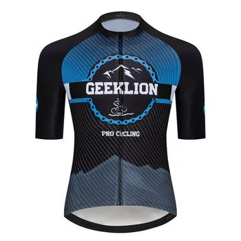 Geeklion de Verano de Carreras Fit Jersey de Ciclismo de MTB de manga Corta de secado Rápido al aire libre de la Bicicleta Camiseta de Ciclista Maillot