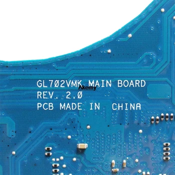 GL702VMK de la Placa base De ASUS GL702VMK GL702VML GL702VM de la Placa base del ordenador portátil GL702VMK Placa base I7-7700HQ GTX1060 de 6 gb
